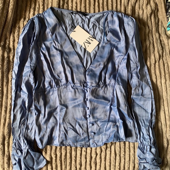 Zara Silk Blouse - Picture 1 of 4